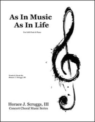 As In Music As In Life Three-Part Mixed choral sheet music cover Thumbnail